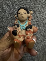 Cleo Teissedre Hopi STORYTELLER Figurine Vintage 1986 Pottery 6 Children - $26.00