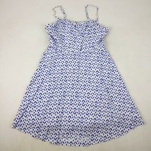 Old Navy Spaghetti Strap Dress M Sundress Blue White  - $15.83