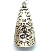 Vintage Sterling Silver Silpada Etched Drop Pendant Signed 925 With Silpada Logo - £35.61 GBP