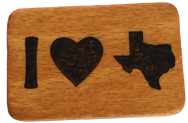 Comotion Rubber Stamp I Love Texas State Pride Heart USA Geography Hometown - £7.85 GBP