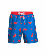 Way To Celebrate Men&#39;s Americana Print Swim Trunks, Blue Size L(36-38) - $24.99 CAD