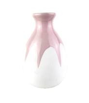 Pink Drip  Ceramic Vase Isaac Mizrahi Loves XO, Sienna - $11.88