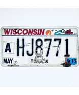 2013 United States Wisconsin Dairyland Truck License Plate A HJ8771 - $17.63 CAD