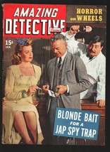 Amazing Detective Cases 1/1943-Blonde Bait For A Jap Spy Trap-RCMP-violent ph... - £77.21 GBP