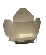 25 WHITE Chinese Take Out Box 26 oz Food Pail Party Favor Wedding Candy - $25.99