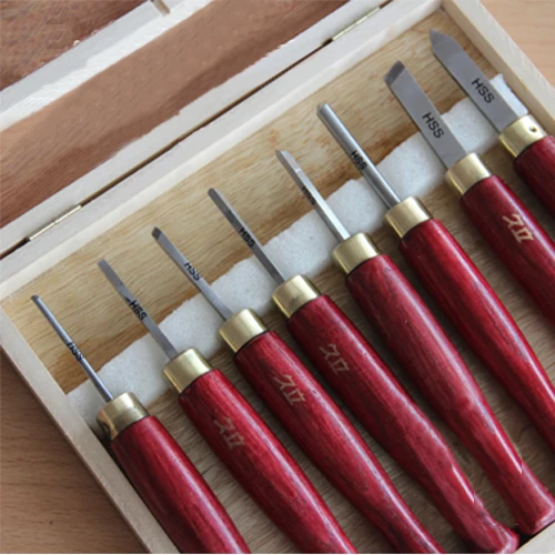 8PCS HSS Miniature turning Chisel SET For Small Details - £97.68 GBP