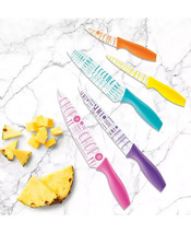 CUISINART 10-Pc. Printed Words Knife Set with guards NEW - £14.38 GBP