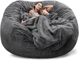 Ahwekr Bean Bag Chair Cover, Durable Comfortable Chair Pv Velvet Bean Ba... - £46.13 GBP