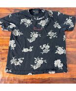 Cactus Man Ricky Singh Men's Floral Embroidered Finesse T-Shirt Black Si... - $20.10