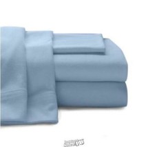 Baltic Linen Super Soft 100 Percent Cotton Jersey Sheet Set Full Blue - £30.32 GBP