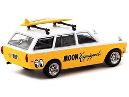 Datsun Bluebird 510 Wagon Yellow and White &quot;MOON Equipped&quot; with Roof Rack and Su - £25.17 GBP