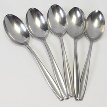 International Silver New Dawn Oval Soup Spoon Stainless 7 3/8&quot; Lot of 5 - £12.32 GBP