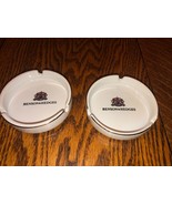 2 Vintage Benson &amp; Hedges Ceramic Ashtrays-Gold Trim-3 3/4&quot; - $17.71 CAD