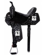 Black Beauty Western Barrel Rose Horse Saddle. Free tack set and free sh... - $7,032.69 MXN+