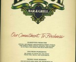 Bristol Bar &amp; Grill and Oyster Bar Menus 1986 Creve Coeur Missouri  - $27.80