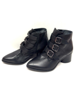 MIZ MOOZ BUTTER LEATHER  BOOTS SIDE ZIP  BUCKLE  BLACK  37EU / 7US NEW #... - €52,03 EUR