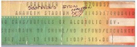 Scorpions Foreigner Loverboy Iron Maiden Ticket Stub Juillet 17 1982 Ana... - $51.42