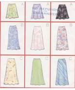 Misses & Petite Very Easy Bias A-Line Skirt 3 Lengths Sew Pattern 18-22 - $9.99
