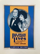 1990 Aldwych Theatre Private Lives Edward Duke, Sara Crowe, Marly Pegler - £11.32 GBP