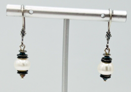 Sterling Silver Silpada Light The Way Pearl Earrings W0922 - $44.55