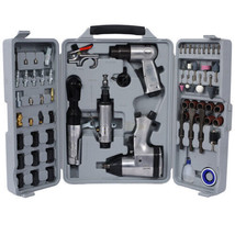 Air Tool and Accessories Kit, 71 Piece, Impact Wrench, Air Ratchet, Die ... - £154.21 GBP