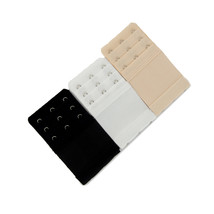 Stretch Elastic Bra Extender 3-Pack (3-Hook, Black, White and Beige) - $10.93 CAD