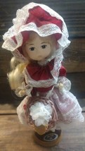 1980s Bradley Dolls Miss Ruby July Doll Original Collectible Vintage - £18.45 GBP