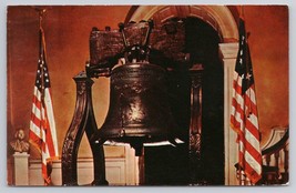 1960 Liberty Bell Independence Hall Philadelphia Pennsylvania Vintage Postcard - £5.44 GBP