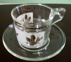 Italian Glass Espresso cup and saucer - £7.69 GBP