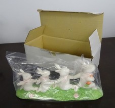 Department 56 Bunny Rabbit Family Running Ceramic Porcelain Figurine - £21.81 GBP