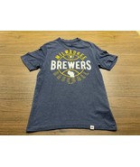 Milwaukee Brewers Men&#39;s Blue MLB Baseball T-Shirt - Majestic - Small - £10.51 GBP