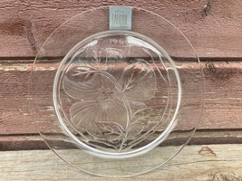 VTG 1966 LALIQUE Limited Edition Annual Christmas Crystal Plate Glass - $39.55