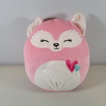 Squishmallows Fox Flora Pink 2021 Kellytoy Plush 10 inch - $10.29