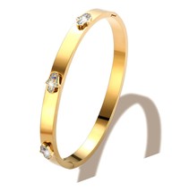 Heart Charm Bangle Bracelet for Women, Forever Love ) - £76.20 GBP