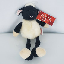 Russ Ding a Lings Stuffed Plush Small Sheep Lamb Black Knot Knotted Long... - £63.15 GBP