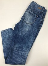 Almost Famous Womens Jeans Size 9 32 x 27 Denim Blue High Rise Skinny St... - $9.99