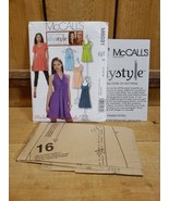 McCalls DIYStyle Misses Tops, Tunics and Dresses #M6031 Size E (14,16,18... - $316.97 MXN