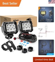 Super Bright 2PCS LED Spot Beams with Waterproof Design for Off-Road Veh... - $40.00