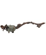 Solid Brass Bee on Rose Pull in Pompeian Bronze  Nature Collection Schau... - $49.99