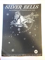 Silver Bells by Jay Livingstone &amp; Ray Evans 1950 Sheet Music - £8.47 GBP