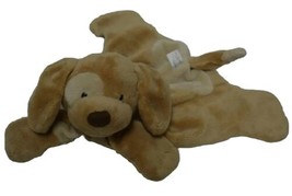 Baby GUND Lovey puppy Spunky Huggybuddy Tan Dog Plush Satin Security Blanket Toy - £21.43 GBP