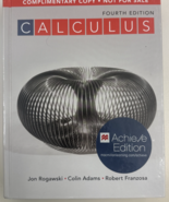 Calculus 4th ED COMPLIMENTARY COPY by Adams, Franzosa and Rogawski (2019) - €58,77 EUR