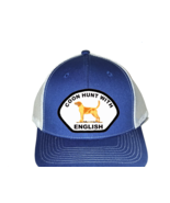 Cap Hat Blue White Mesh Back Dog Picture Coonhound Coonhunter English Co... - $20.99