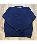 Vintage Cotton Traders North Winds Men&#39;s V-Neck 100% Lambswool Sweater B... - $34.75 CAD
