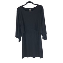 Chicos Convertible Cape Dress Shift Stretch Black Size 3 US XL/16 - £23.02 GBP