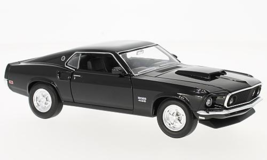 Welly Ford Mustang Boss 429 Black 1969 1:24 - $29.69