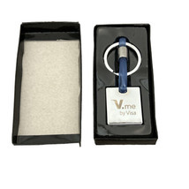 V.me by Visa Metal Advertising Keyring in Chrome NIB - $10.00