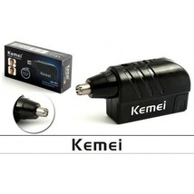 Kemei Mini Nose Hair Trimmer KM-021 With Cleaning Brush Wireless AA Battery - £9.59 GBP
