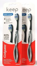 2 Packs Colgate Keep Deep Clean Starter Kit 1 Aluminum Handle &amp; 2 Brush ... - $521.14 MXN
