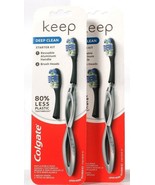 2 Packs Colgate Keep Deep Clean Starter Kit 1 Aluminum Handle &amp; 2 Brush ... - $38.11 CAD